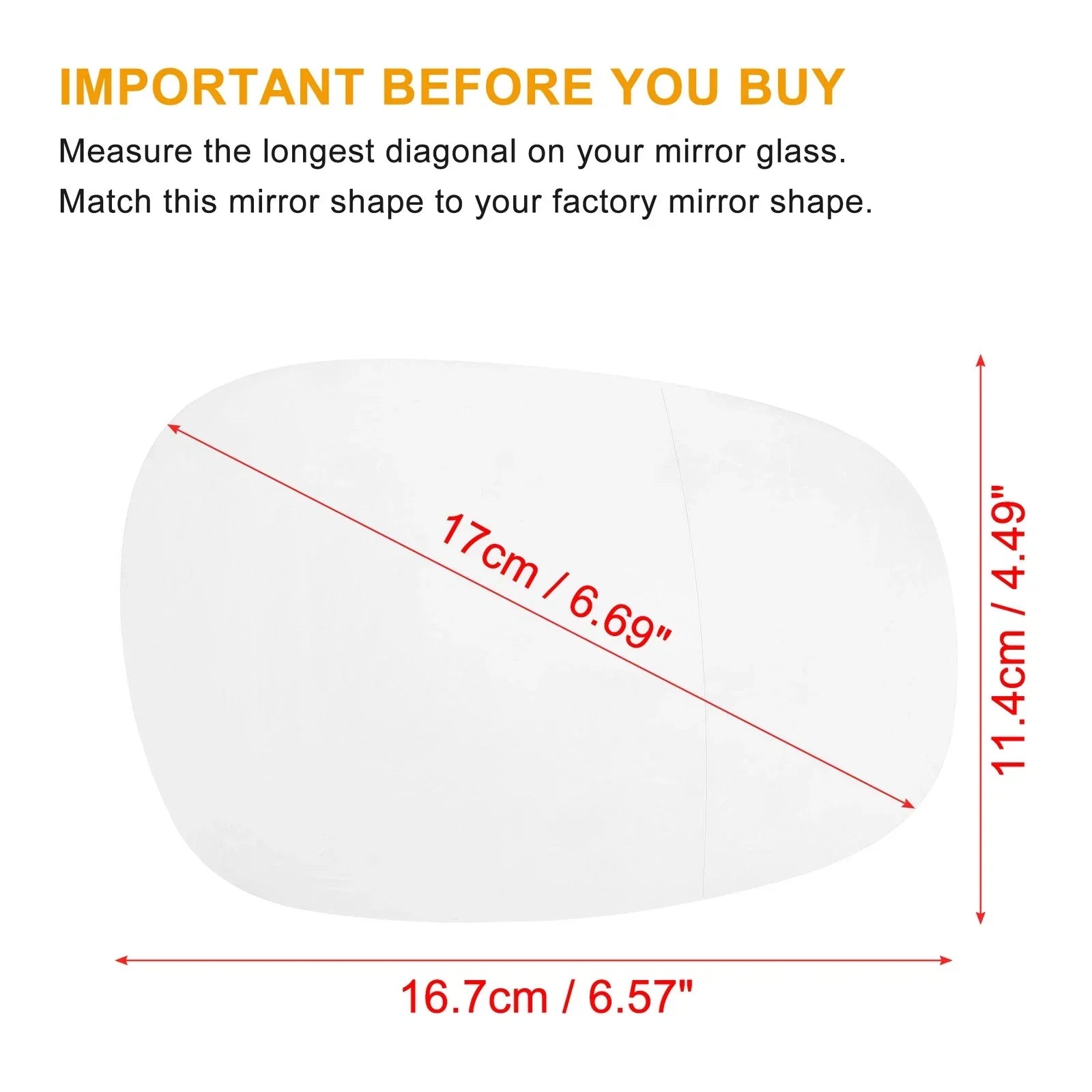 Heated Mirror Glass Replacement for BMW 325i 135i (2001-2013)
