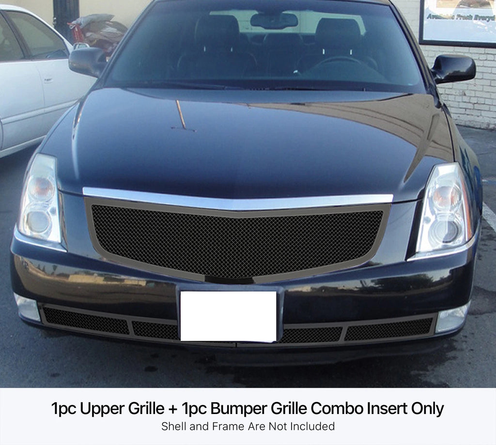 Black Stainless Steel Mesh Grille Insert for Cadillac DTS (2006-2011)