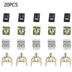 Pack of 20 Metal Fasteners for Car Panels Trim Interiors