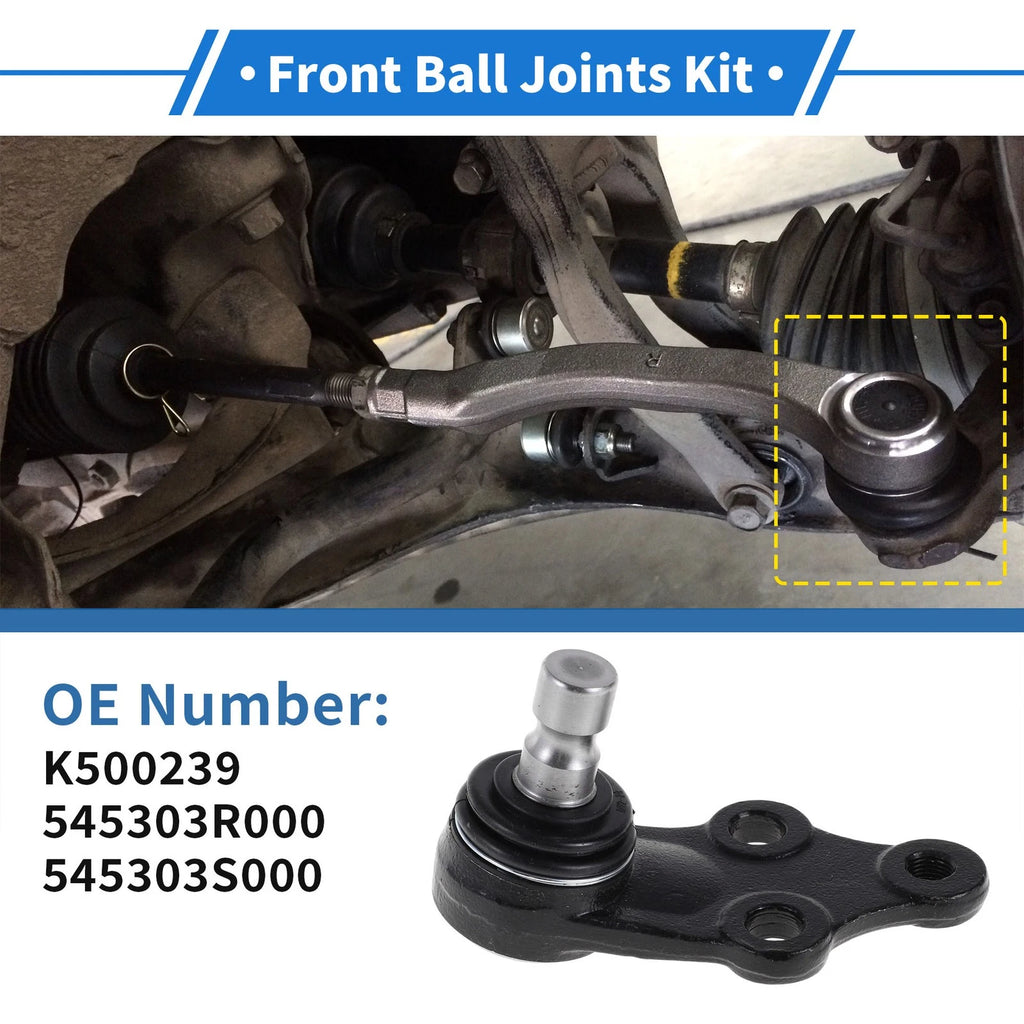 2X Front Lower Ball Joints for Hyundai Tucson (2010–2017) K500239/545303R000