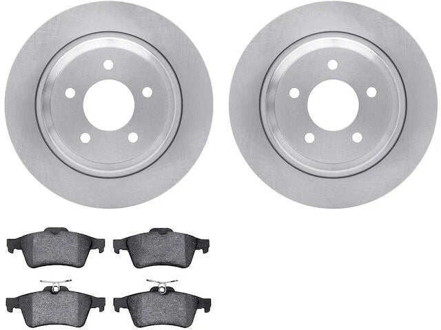 Rear Brake Pad and Rotor Kit for Mazda 5 (2006–2010, 2012–2015) PV354KM