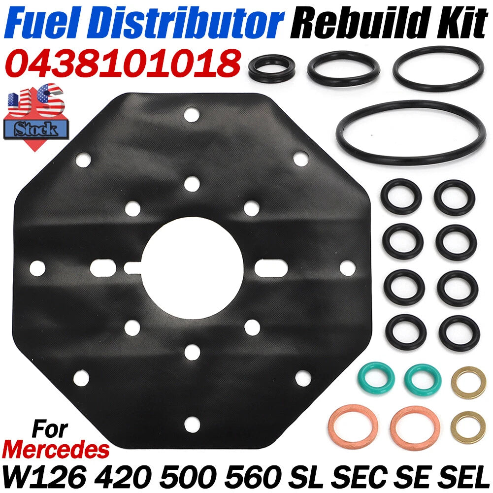 Fuel Metering Distributor Rebuild Kit for Mercedes 420 500 560 (1986–1991) 0438101018