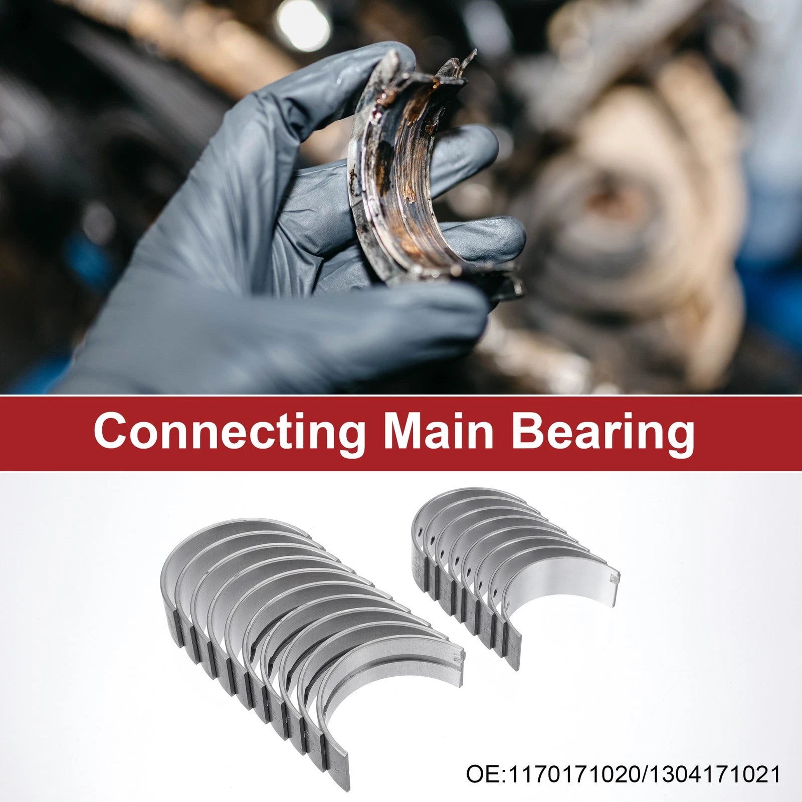 Main Bearing and Connecting Rod Bearing Kit No. 1170171020 for Toyota Hilux (1982–1985)