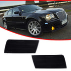 2X Smoked Ice Blue LED Front Side Marker Lights for Chrysler 300 (2005–2010)