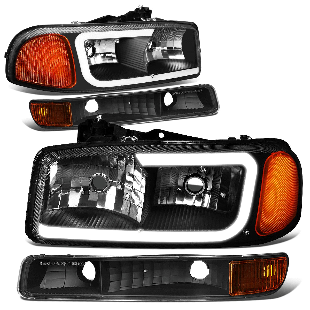 LED DRL Headlight + Turn Signal Bumper Lamp for Sierra/Yukon XL (1999–2007)