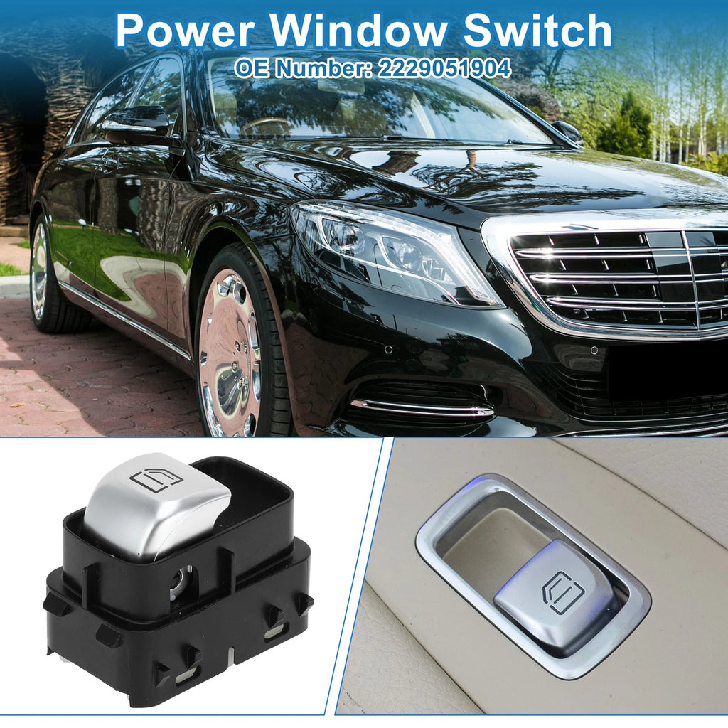 Power Window Switch for Mercedes-Benz E300 GLC300 S400 S500 S600 (No. 2229051904)