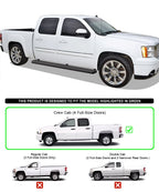 iBoard Running Boards for Chevy Silverado GMC Sierra Crew Cab (2001-2013)