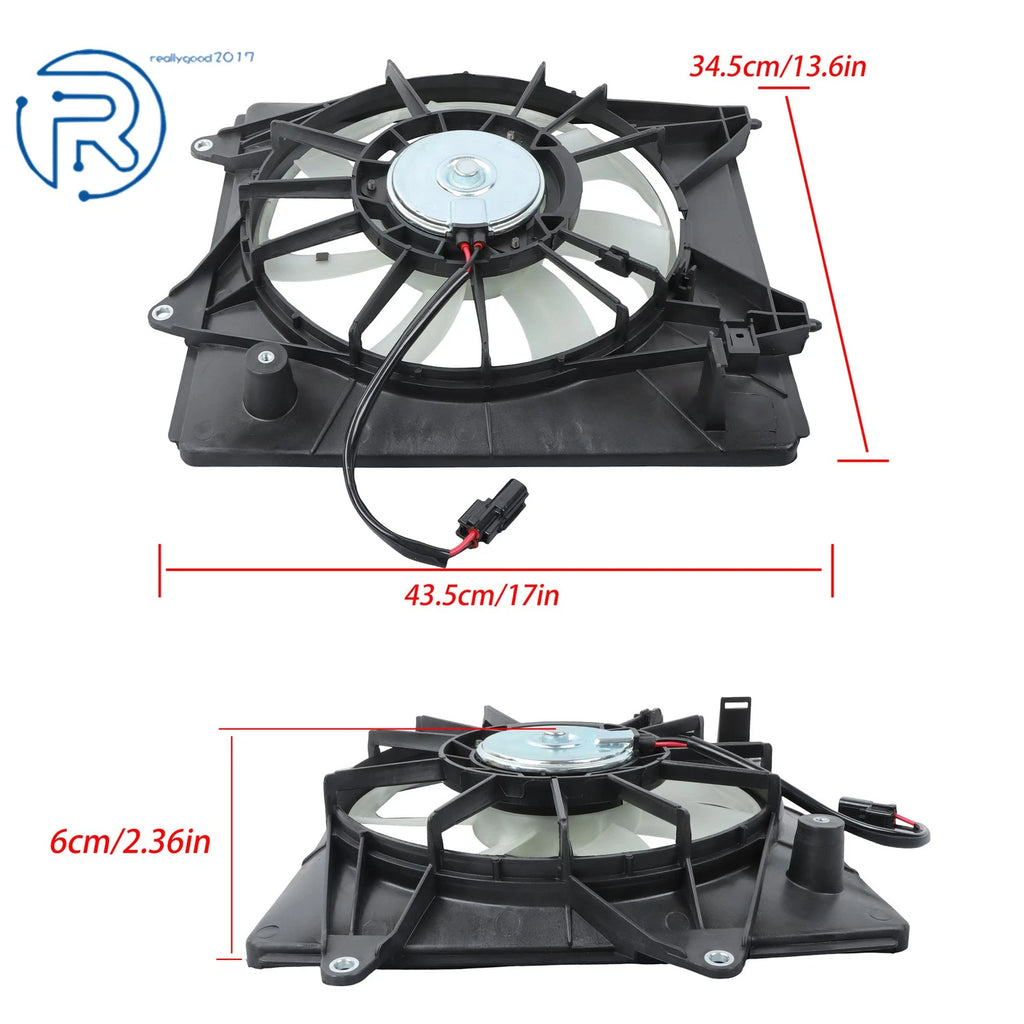 A/C Condenser Cooling Fan Assembly for Honda Fit (2015-2020)