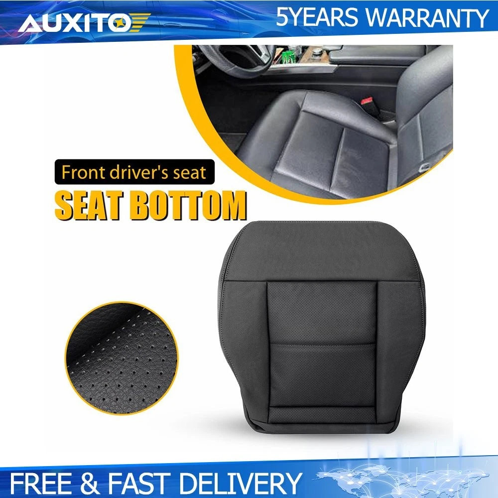 Driver Side Bottom Leather Seat Cover for Mercedes Benz E350 E550 (2010–2014)