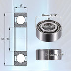 20pcs MR104ZZ Deep Groove Ball Bearings for Various Models (4x10x4mm)