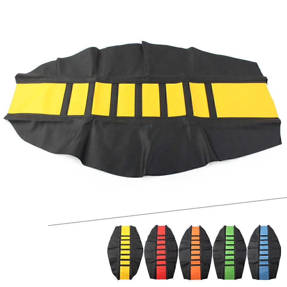 Motorcycle Soft Seat Cover for Honda Yamaha Suzuki (Pro Ribbed Rubber)