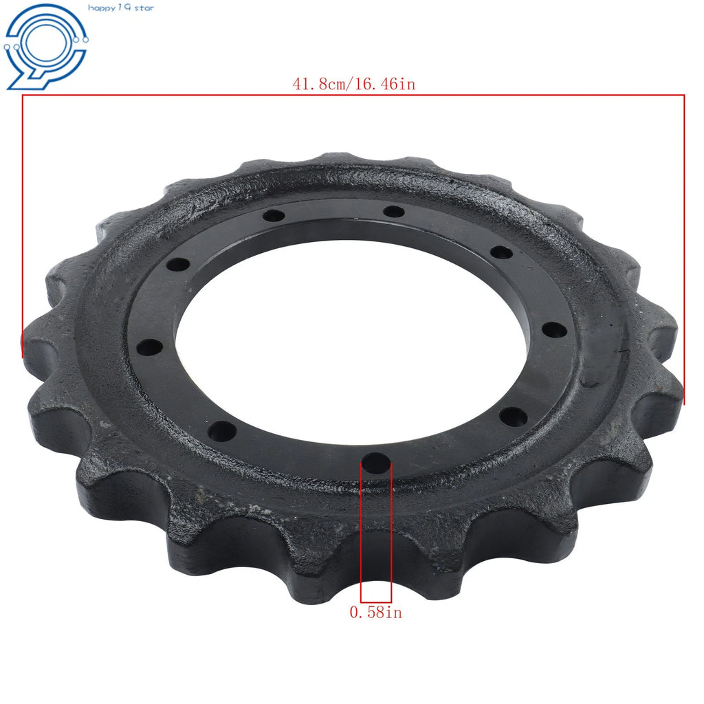 Rear Sprocket for Kubota U55 U55-4 KX057-4 KX161-3 KX057-5 U45S (2015–2023)