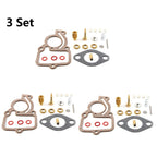 3X Carburetor Repair Kit for Farmall Cub Tractor (251234R94, 364579R91, 355712R91)