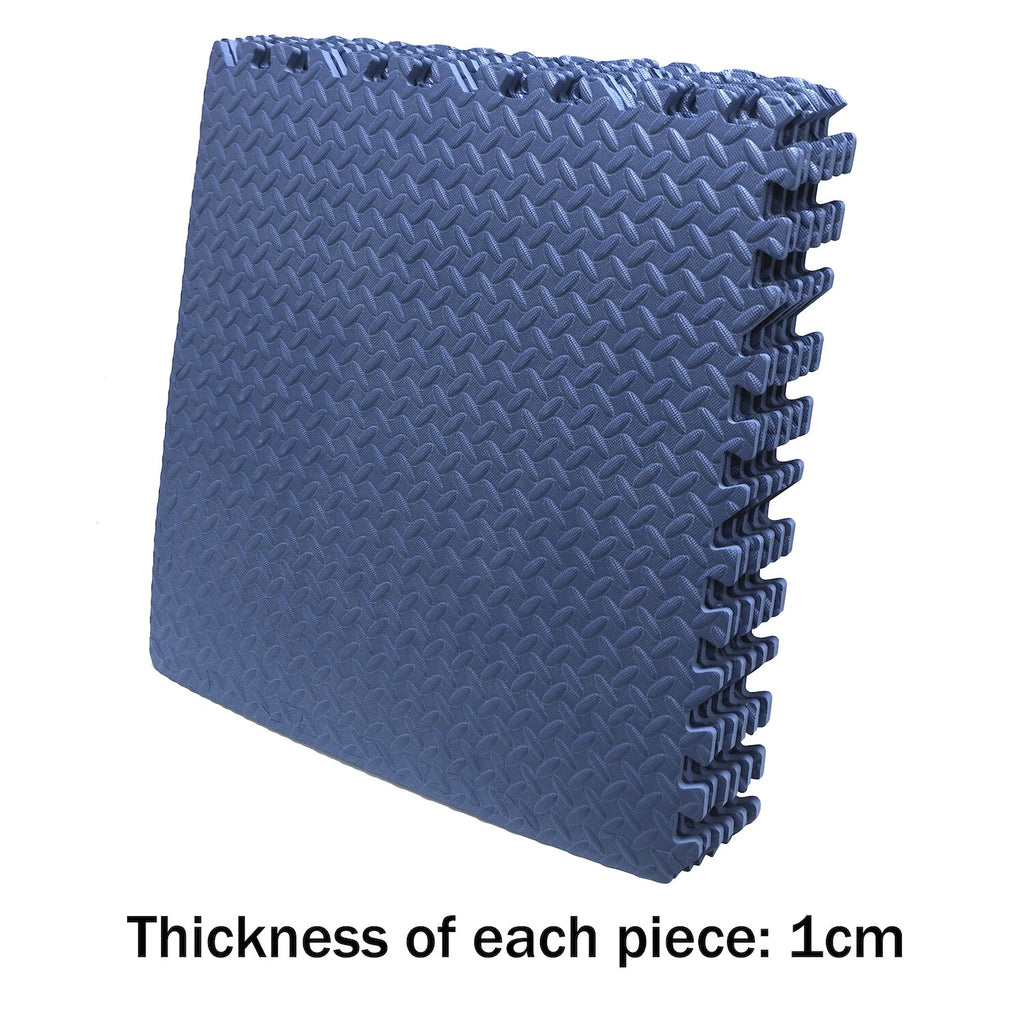 Set of 6 EVA Foam Exercise Floor Mats 24"x24" for Gym Fitness Yoga