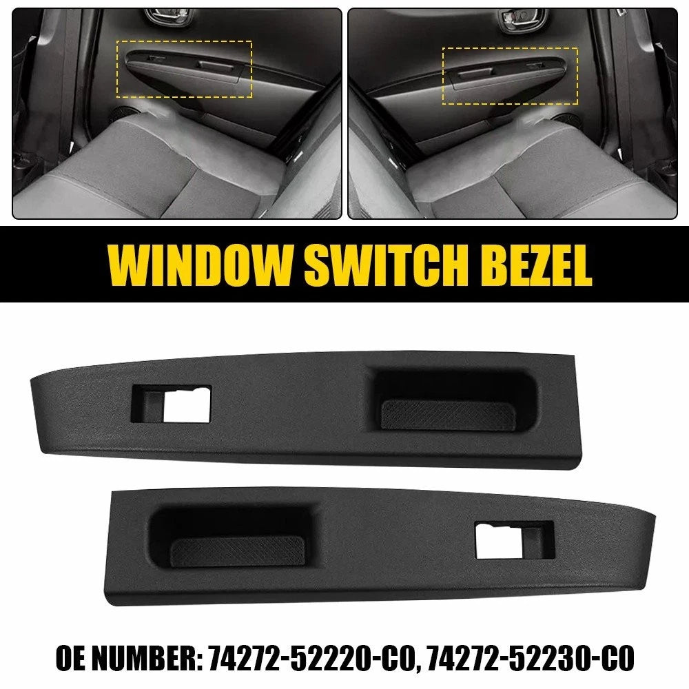Rear LH RH Master Power Window Bezel Switch Trim for Toyota Yaris (2012–2014)