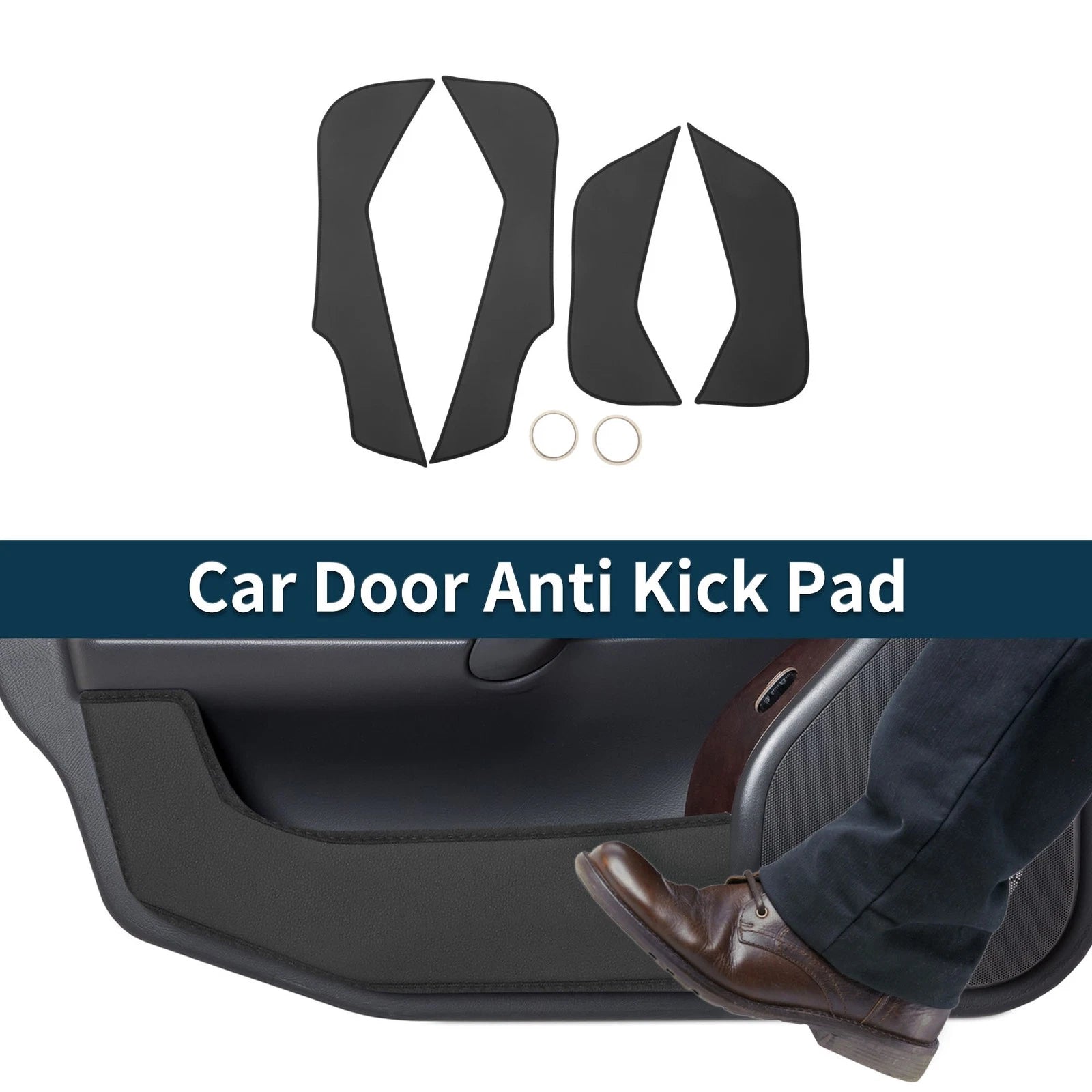 Set of 1 Car Door Anti Kick Pad Sticker Protector for Hyundai Santa Fe (2013–2018)