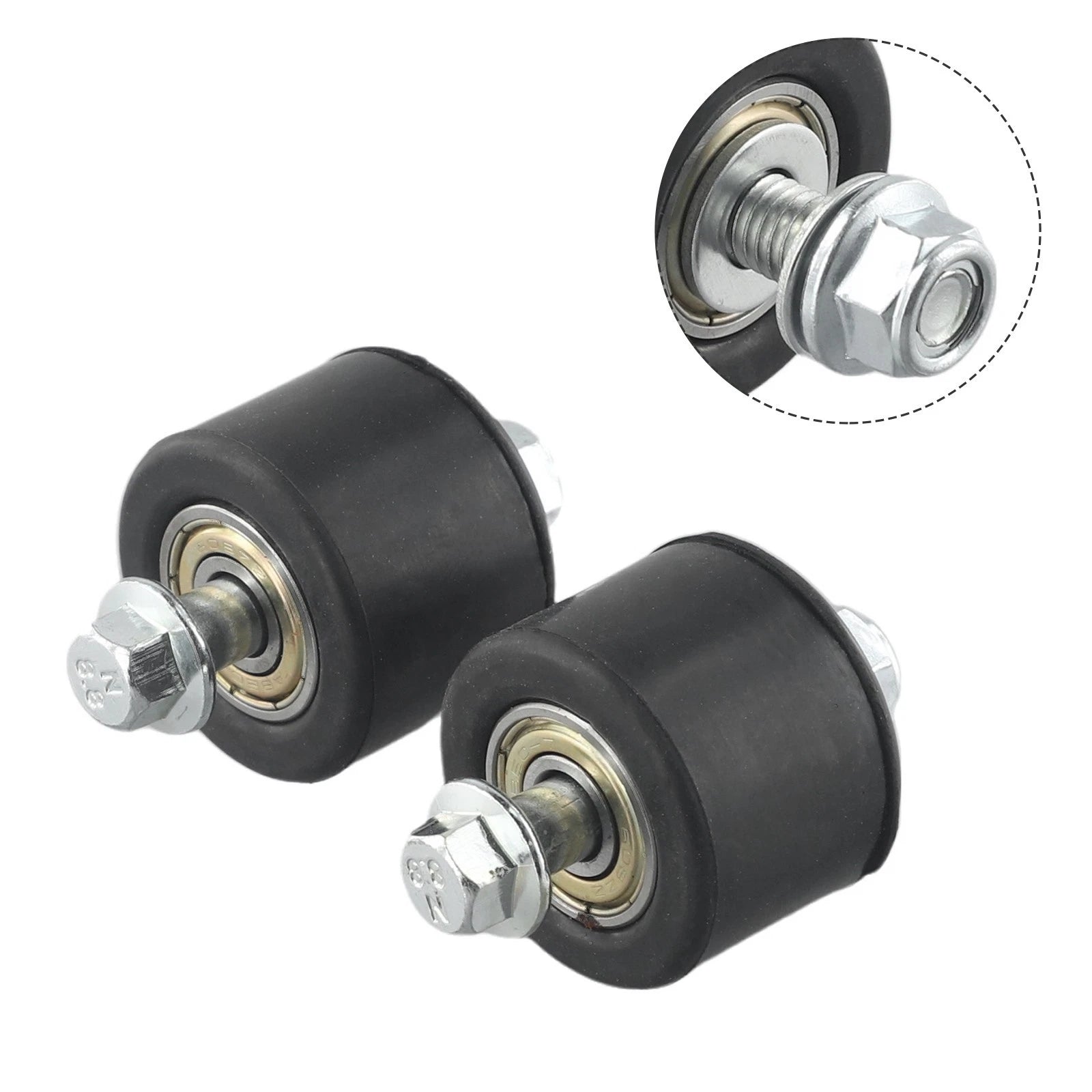 Set of 2 Motorcycle Chain Roller Sprocket 26mm Non-slip
