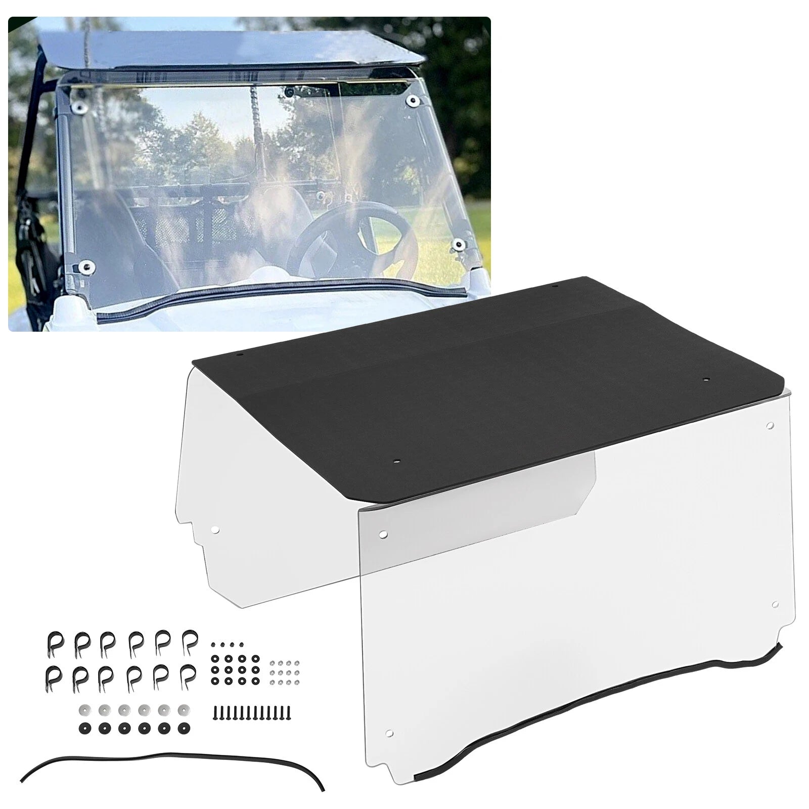 Scratch Resistant Windshield & Roof for Polaris RZR 170 (2009–2021)