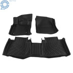 3D All Weather Floor Mats for Ford Edge (2015–2024) BLK TPE 3-Piece
