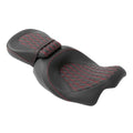 Gel Seats for Harley Street Road Glide (2009–2023) Black Red