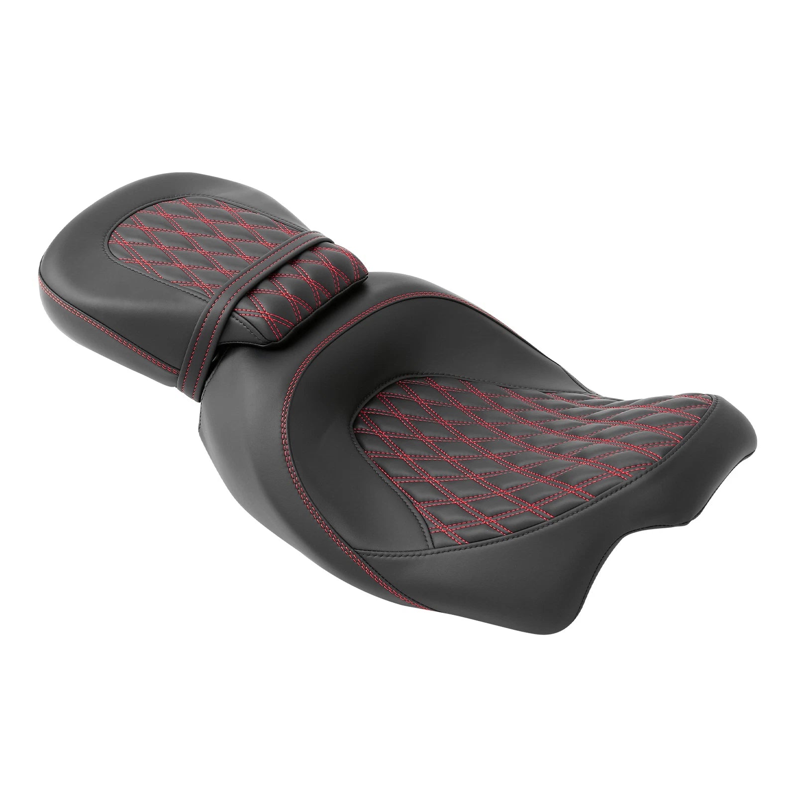 Gel Seats for Harley Street Road Glide (2009–2023) Black Red