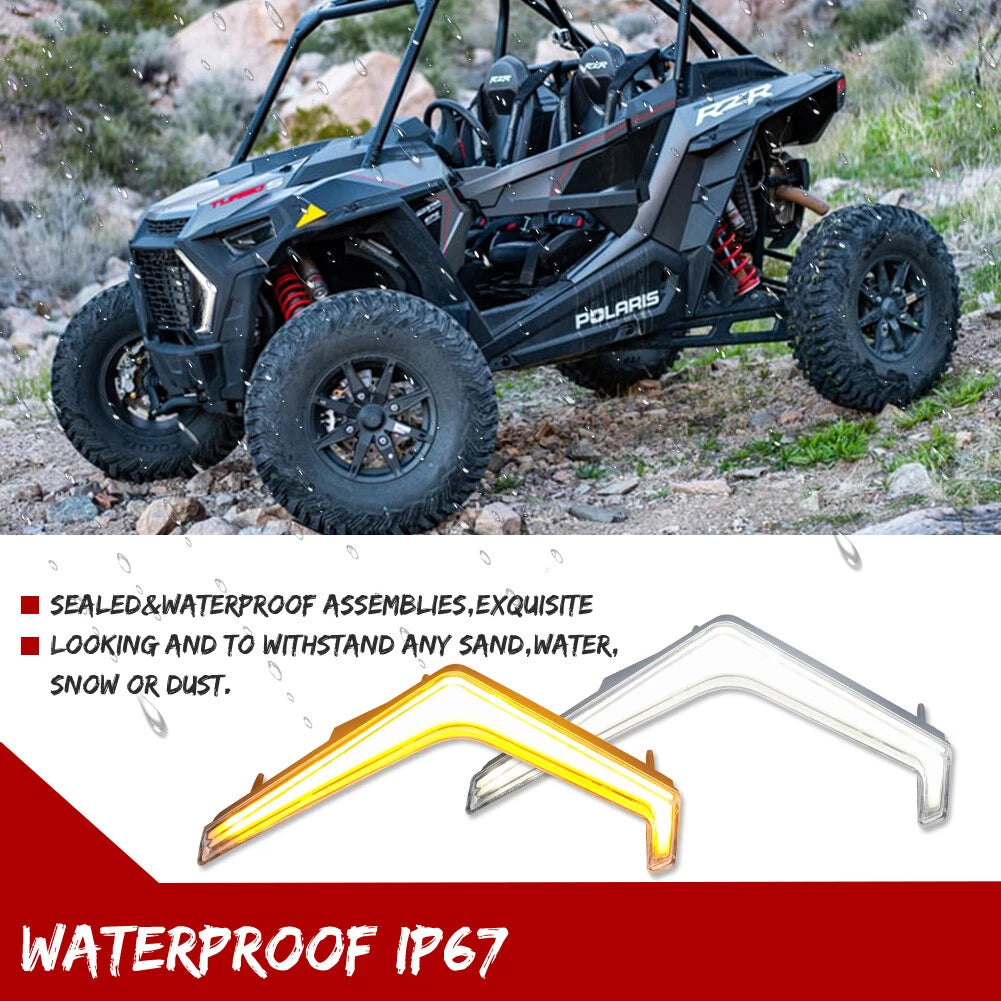 Fang Light Turn Signal Lamps for Polaris RZR XP 4 1000 Turbo (2018–2023)
