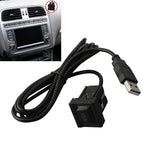Dual USB Flush Mount Car Dash AUX & USB Port Panel for Easy Installation
