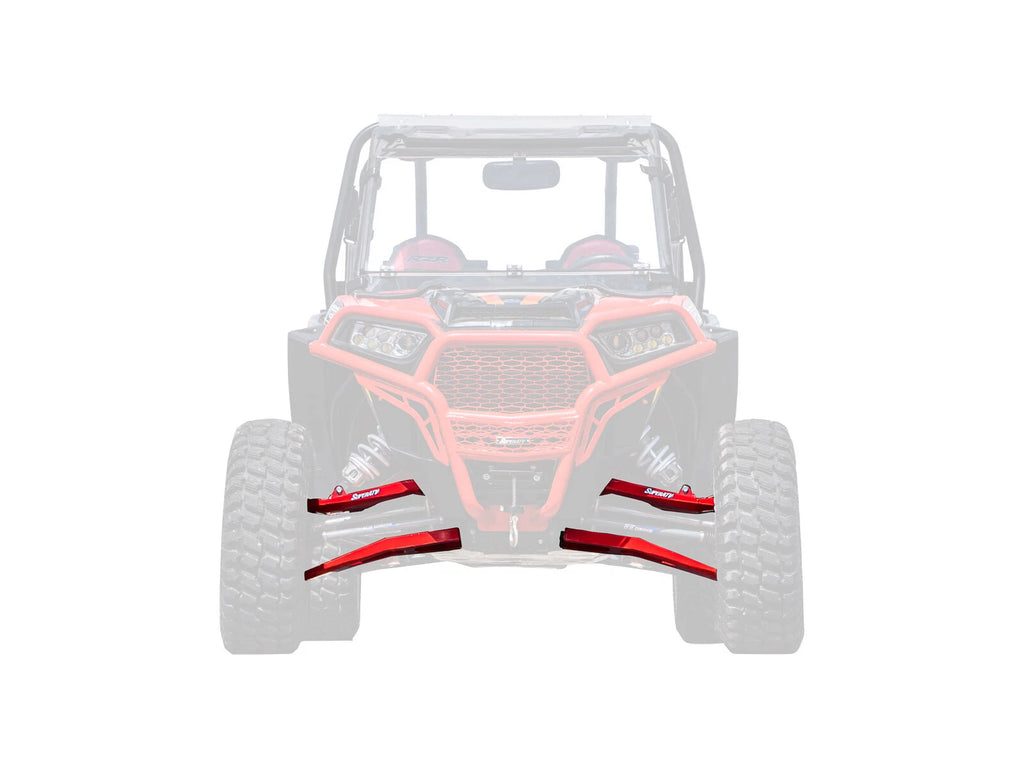 High Clearance Boxed A-Arms for Polaris RZR XP Turbo (2016–2021) - Red