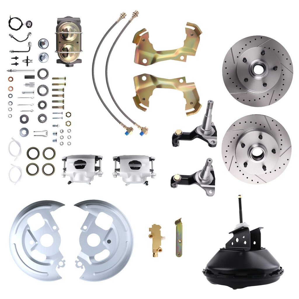 Front Power Disc Brake System for Chevy Nova X-Body (1968–1974) DBK6472LX