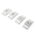 Silver Heater Line Aluminum Clamps for Dodge 1989-1998 12V Engine