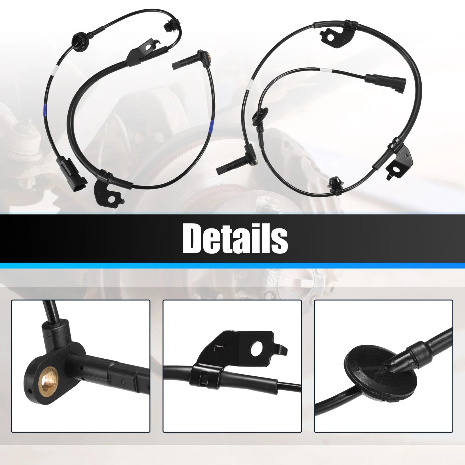 1 Pair ABS Wheel Speed Sensor for Mitsubishi (No. 4670A577)