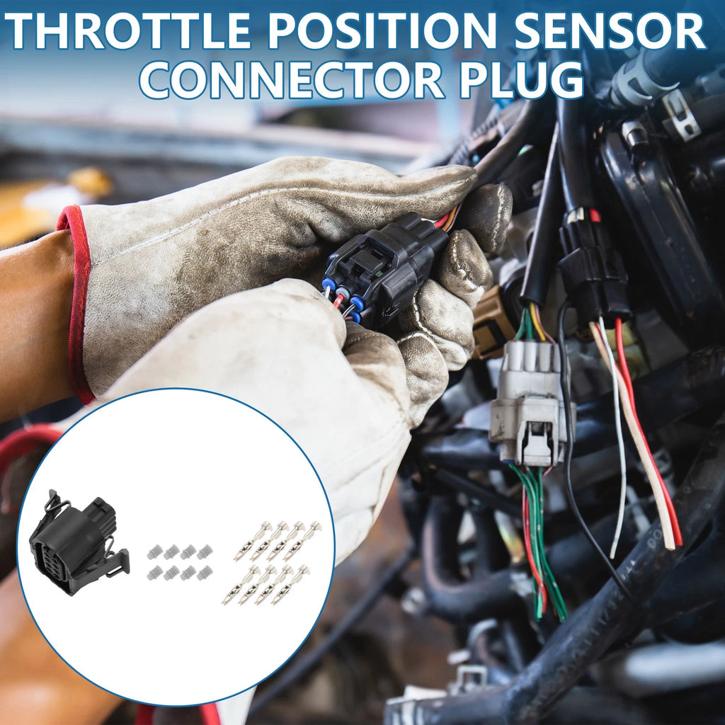 Set of 1 Throttle Position Sensor Connector Plug for Volkswagen (No.3A0973714)