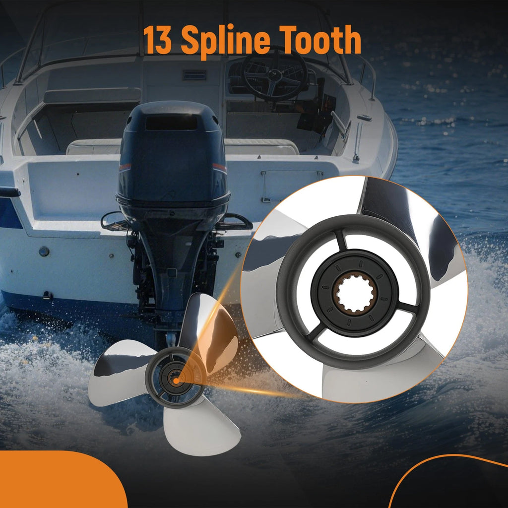 3 Blade Stainless Propeller 10.25x16 for Yamaha 40-60HP
