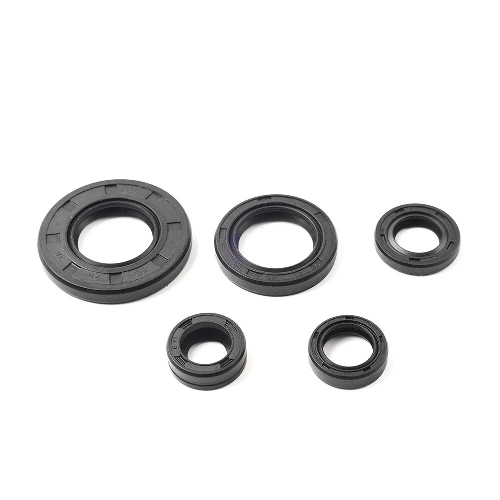 Set of 5 Engine Gear Shaft Oil Seals for Yamaha YBR125 (2005–2017)