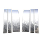6Pc Chrome Pillar Posts Replacement for Chrysler Town & Country (2008–2019)