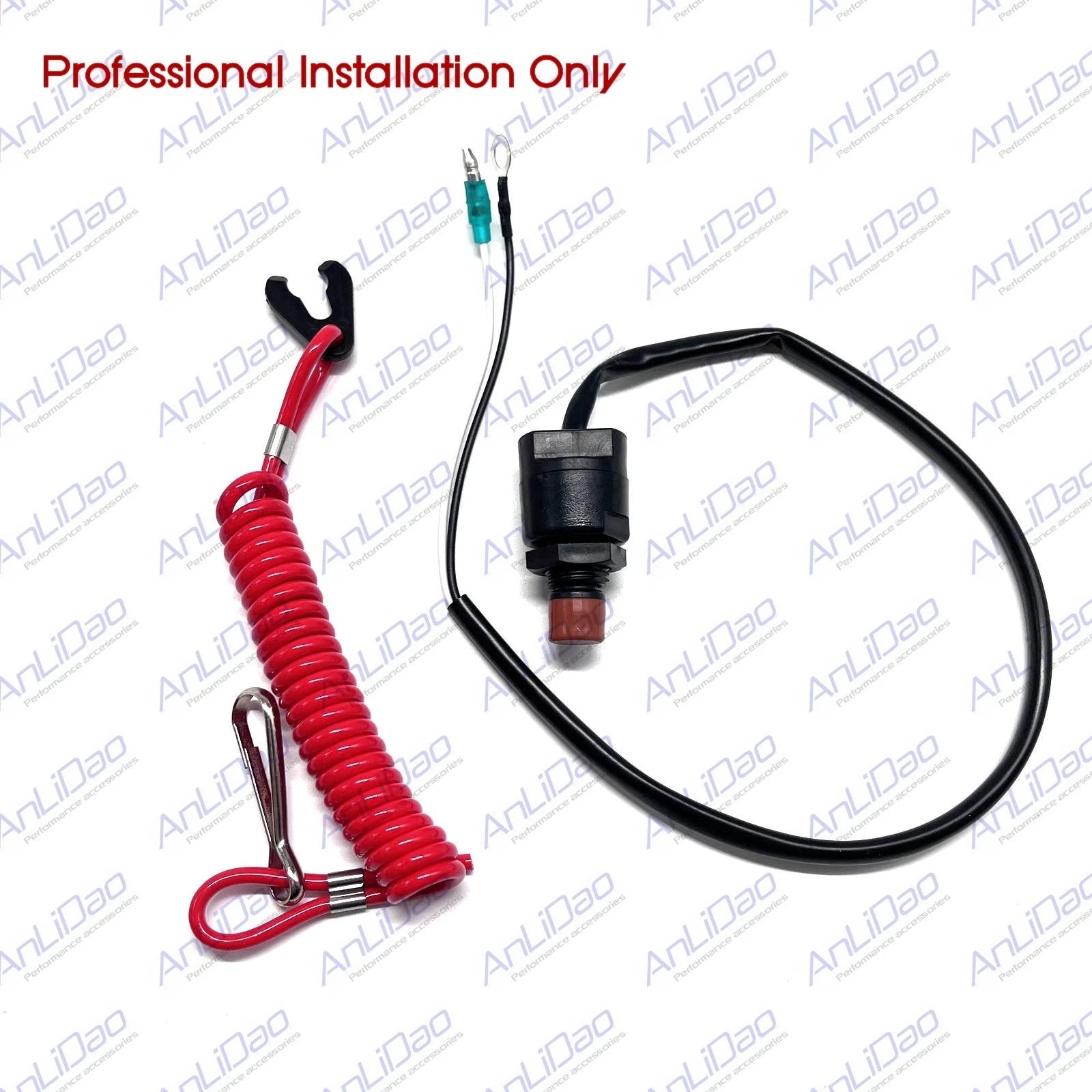 Engine Stop Switch Assembly for Yamaha 2.5–25HP (65W-82575-01-00, 65W-82575-00-00)