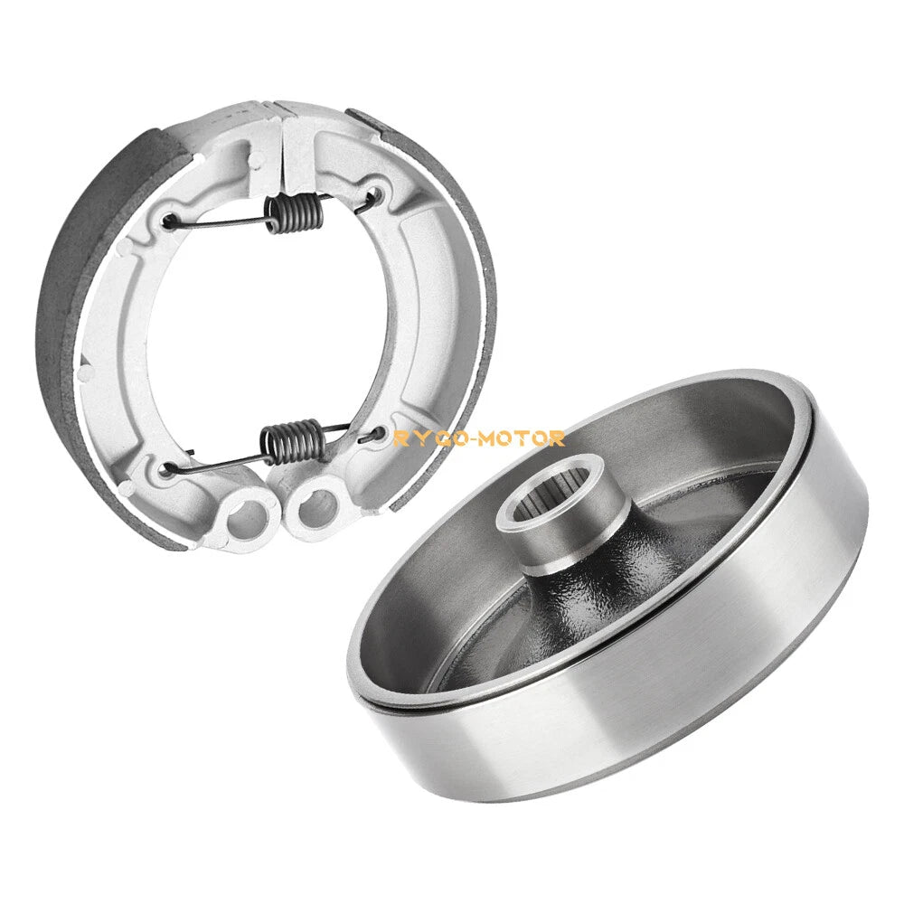 Rear Brake Drum Hub & Shoe Spring Kit for Yamaha Big Bear 250 400 Kodiak 400 (1990–2006)