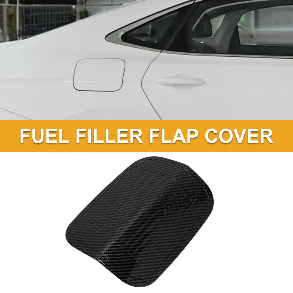 Fuel Tank Door Cap for Dodge Charger (2015–2023) Carbon Fiber Black