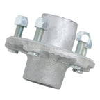 Set of 2 Galvanized Trailer Hub Kits for 2000 lbs Spindle (Fits 5 on 4.5")