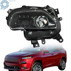 Black Halogen Projector Headlight Assembly for Jeep Cherokee (2014–2018)