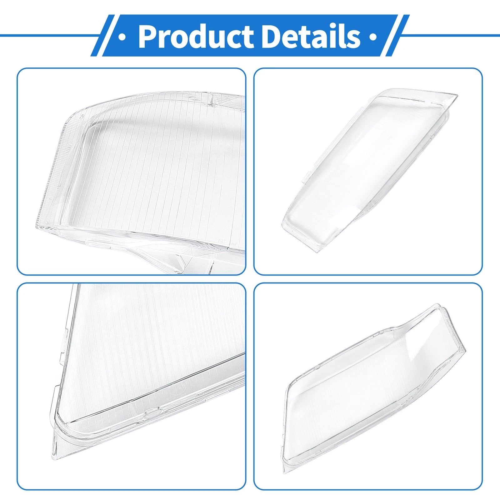 Headlight Lens Cover for Audi A6 (1998–2002) 1 Pc Clear