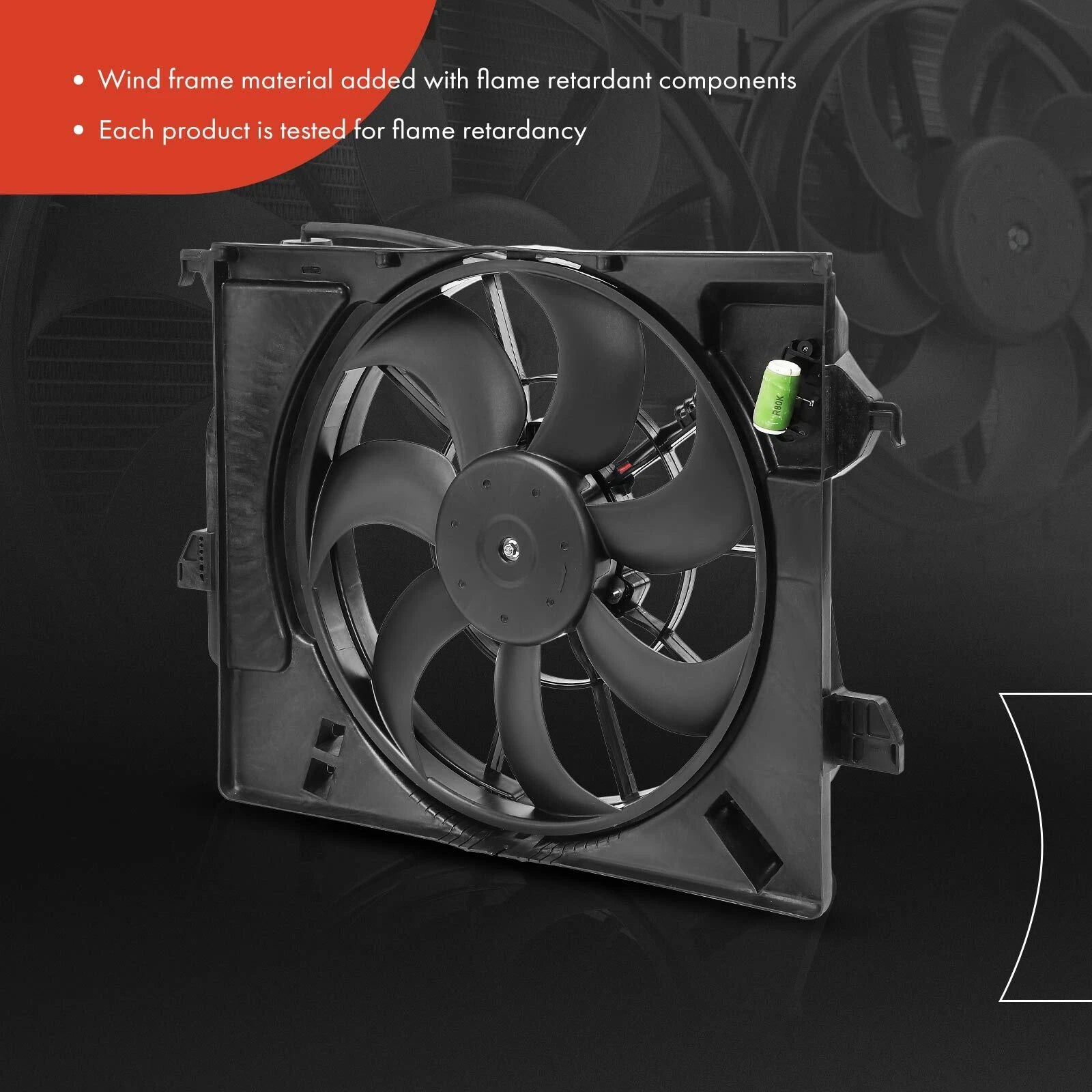 Cooling Fan Assembly with Shroud for Hyundai Accent (2012-2013)