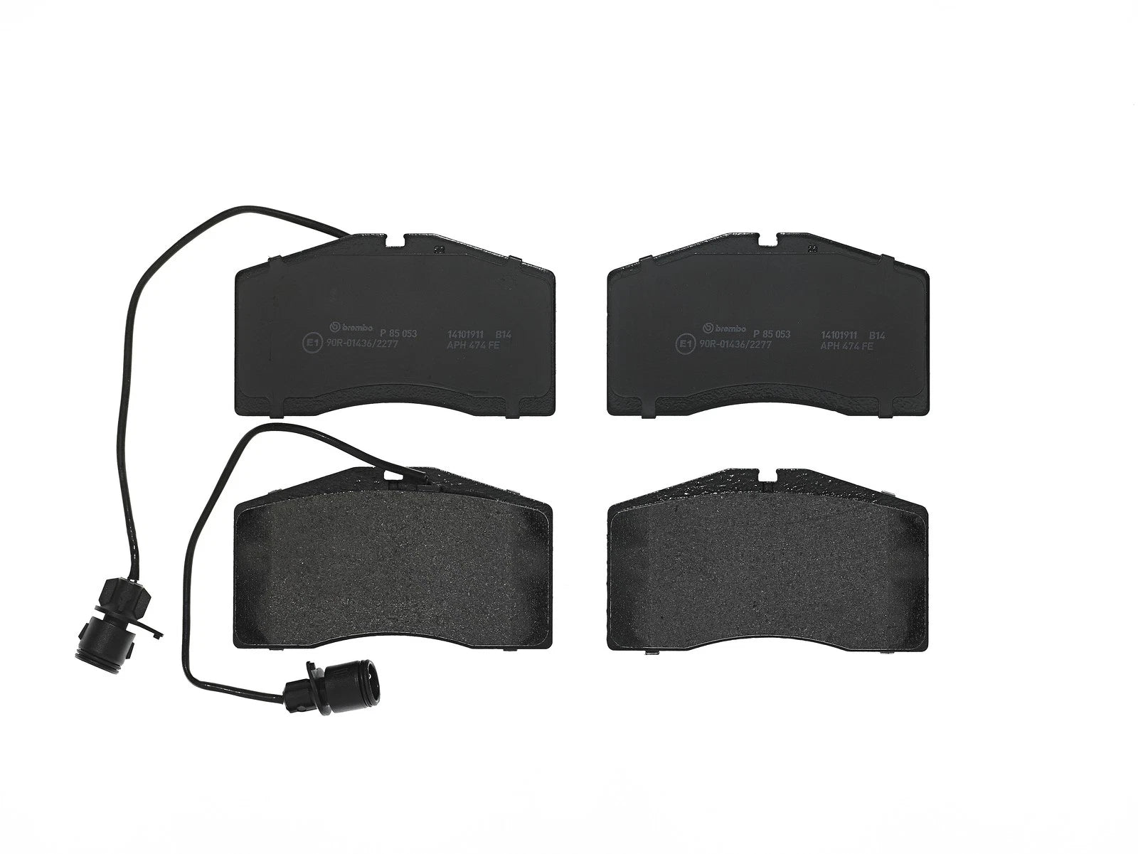 Brembo Front Brake Pad Set with 2 Sensors for Audi A8 Quattro S8 (1997–2003)