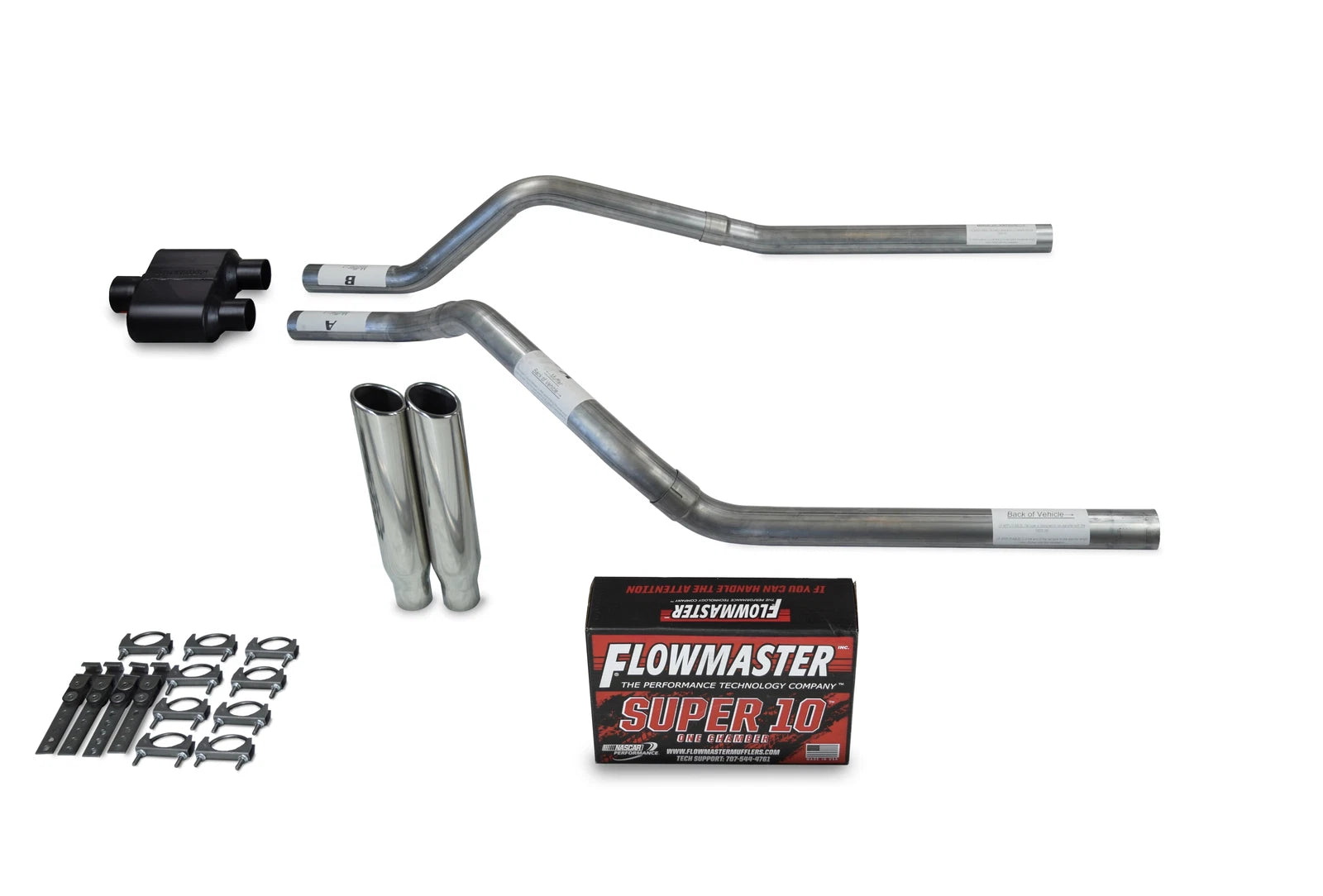 2.5" Dual Exhaust Kit for Chevy Blazer (2000–2004) Flowmaster Super 10