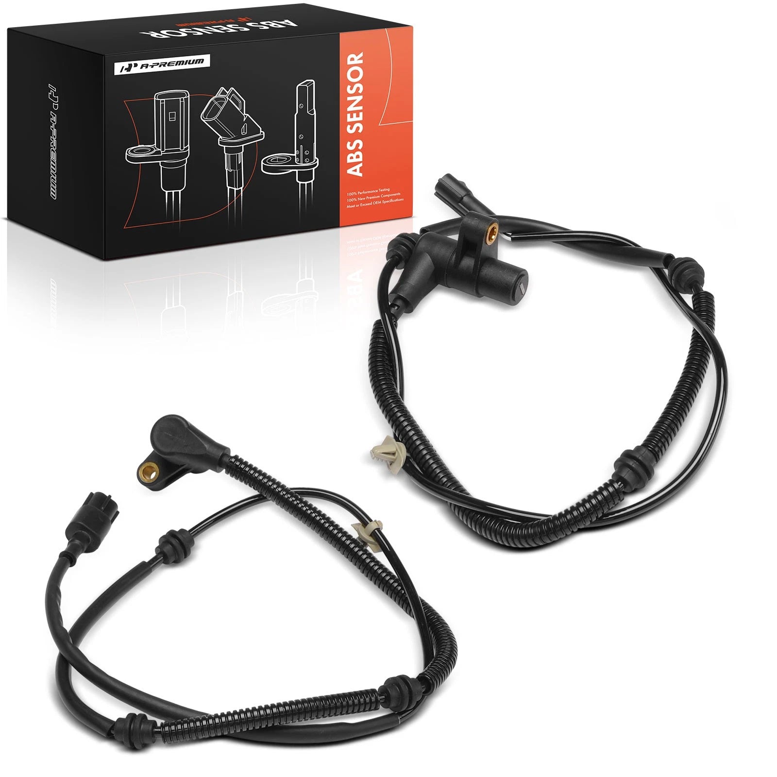 2X Front ABS Wheel Speed Sensor for Kia Rio (2003–2005)