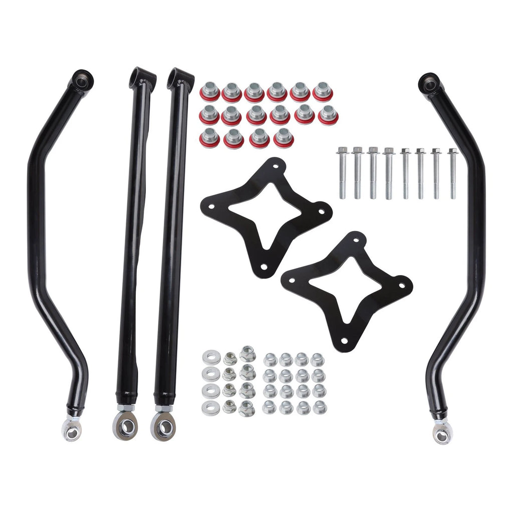 Black High Clearance Boxed Rear Radius Arms for Polaris RZR XP 1000 (2014–2023)