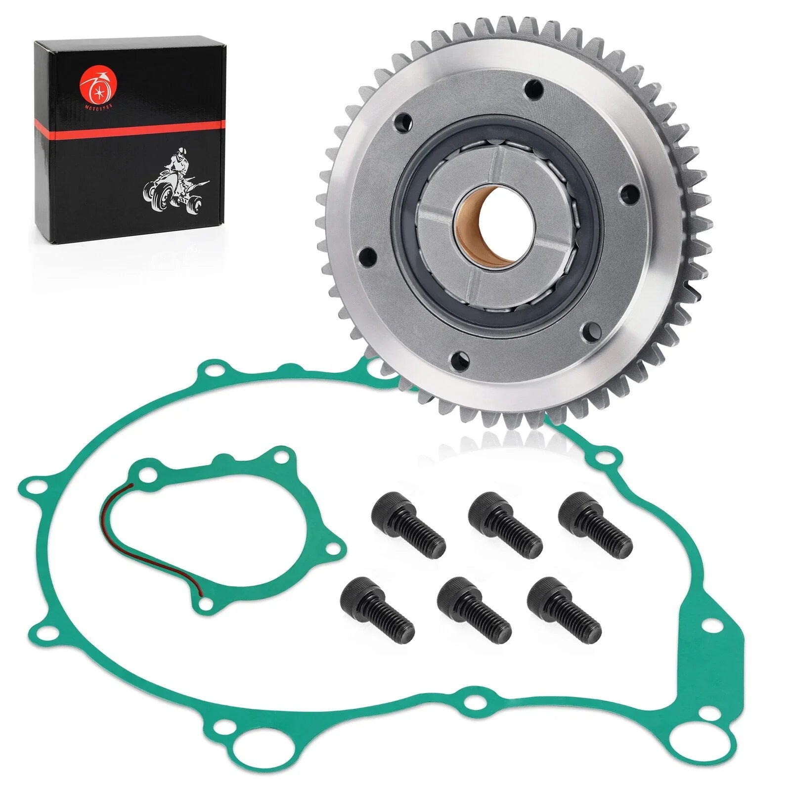 Starter Clutch Gear One-Way Bearing Gasket for Yamaha YFM660R Raptor (2002–2005)