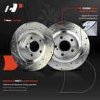 Rear Side Drilled Brake Rotor & Pad for Mercedes CLA250 (2014–2019)