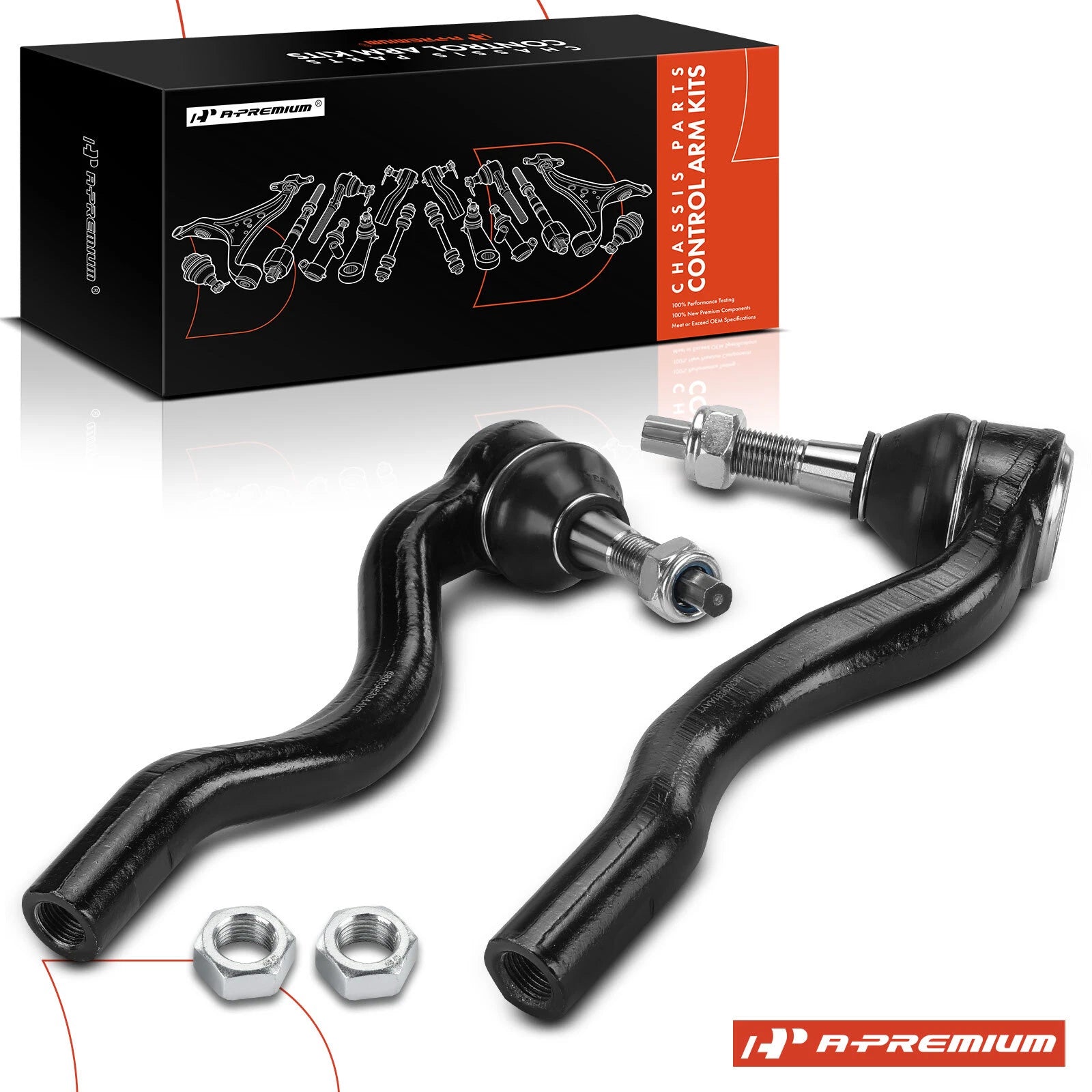 2X Front Outer Tie Rod for Jeep Grand Cherokee (2016–2021) Dodge Durango