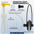 Outboard Motor Flusher Muffs & Gear Oil Pump Set for Universal (Universal)